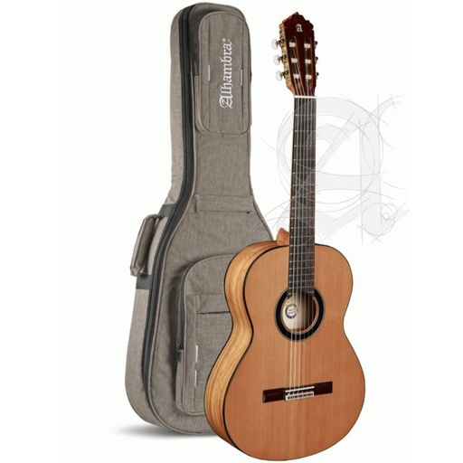 [8.890V] Chitarra classica Alhambra 6 Olivo con borsa