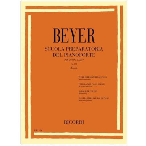 [EC4250] Beyer - Scuola preparatoria Op 101 per pianoforte