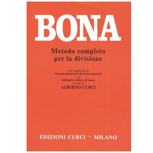 [EC4022] Bona - Metodo completo per il solfeggio