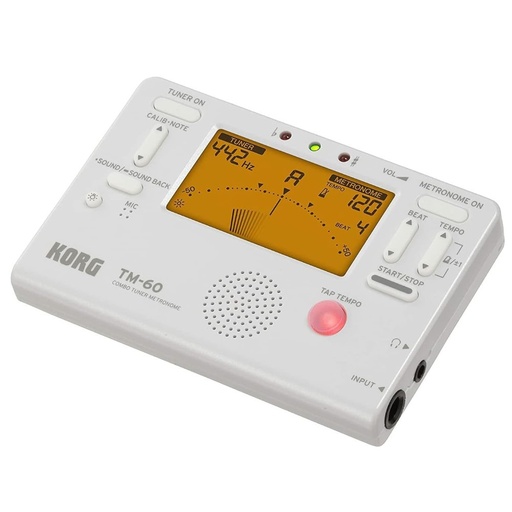 [C1280280236] Accordatore Korg TM60-WH