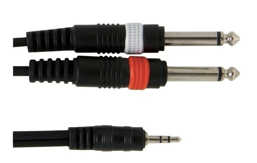 [190120] Cavo Gewa Basicline doppio jack/mini jack 1.5 mt