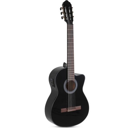 [VG500162] Chitarra classica elettrificata Gewa Student Black